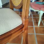 chaise louis XVI cannée après